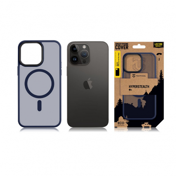 Tactical MagForce Hyperstealth-fodral för iPhone 14 Pro Max, djupblå