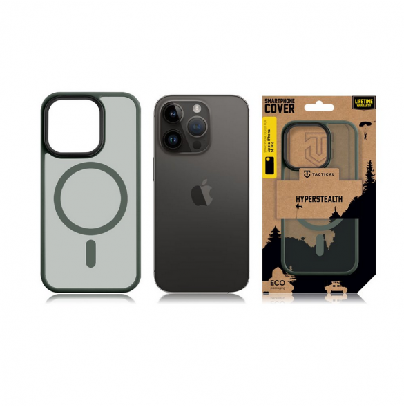 Tactical MagForce Hyperstealth-fodral för iPhone 14 Pro, skogsgrön