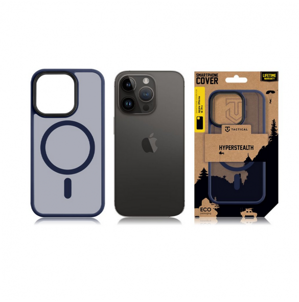 Tactical MagForce Hyperstealth-fodral för iPhone 14 Pro djupblå