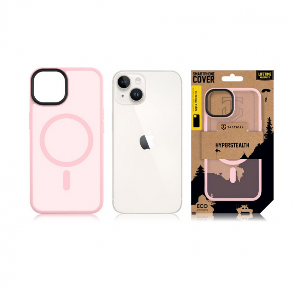 Tactical MagForce Hyperstealth-fodral för iPhone 14 rosa pantern