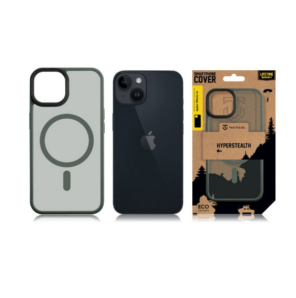 Tactical MagForce Hyperstealth-fodral för iPhone 14 skogsgrön