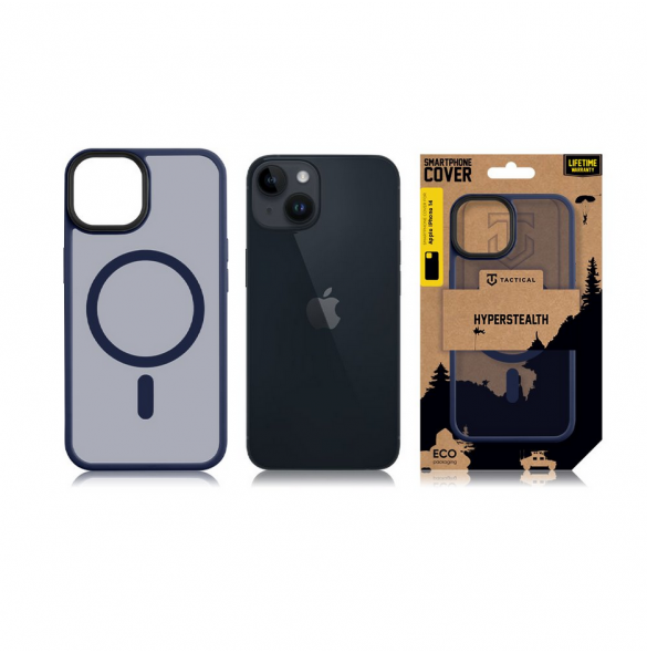 Tactical MagForce Hyperstealth-fodral för iPhone 14 djupblå