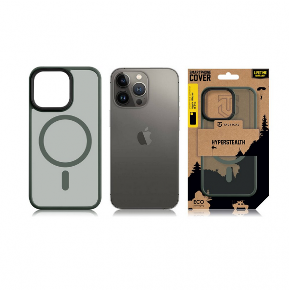 Tactical MagForce Hyperstealth-fodral för iPhone 13 Pro skogsgrön