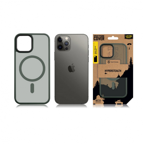 Tactical MagForce Hyperstealth-fodral för iPhone 12/12 Pro Skogsgrön