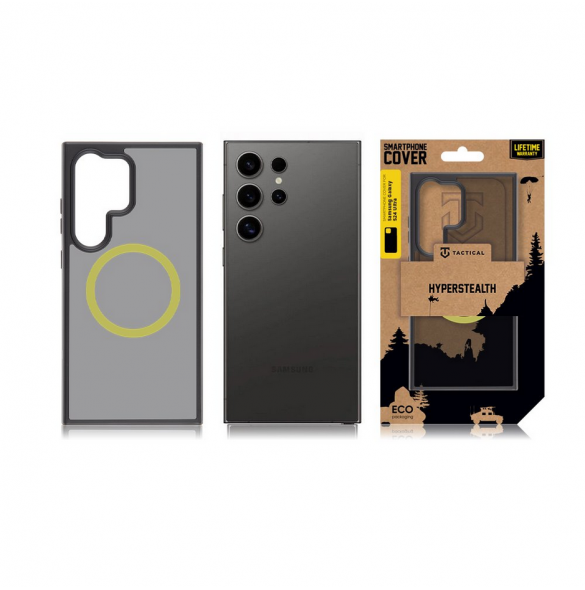 Tactical MagForce Hyperstealth 2.0-fodral för Samsung Galaxy S24 Ultra Svart/Gul