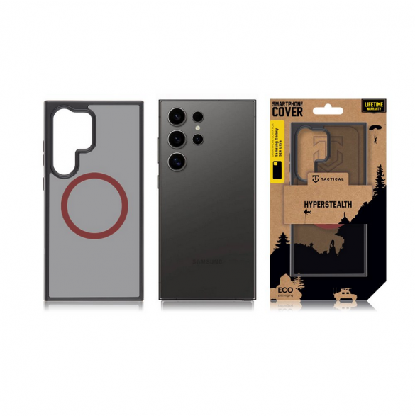 Tactical MagForce Hyperstealth 2.0-fodral för Samsung Galaxy S24 Ultra Svart/Röd