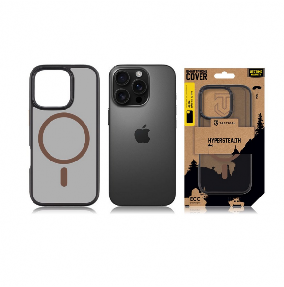 Tactical MagForce Hyperstealth 2.0-fodral för iPhone 16 Pro Svart/Moucha Moose