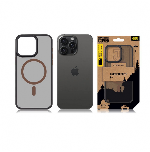 Tactical MagForce Hyperstealth 2.0-fodral för iPhone 15 Pro Max Svart/Moucha Moose