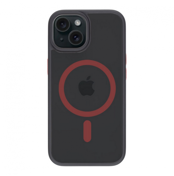 Tactical MagForce Hyperstealth 2.0-fodral för iPhone 15 svart/röd