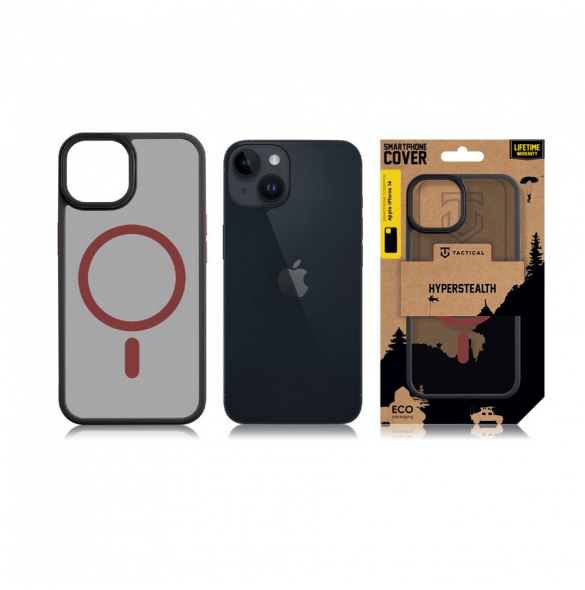 Tactical MagForce Hyperstealth 2.0-fodral för iPhone 14 svart/röd