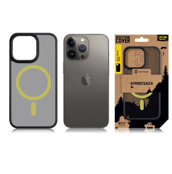 Tactical MagForce Hyperstealth 2.0-fodral för iPhone 13 Pro svart/gul