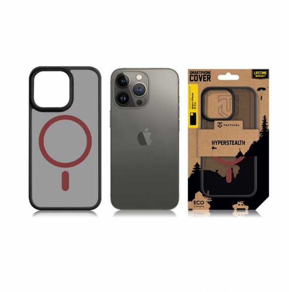 Tactical MagForce Hyperstealth 2.0-fodral för iPhone 13 Pro svart/röd