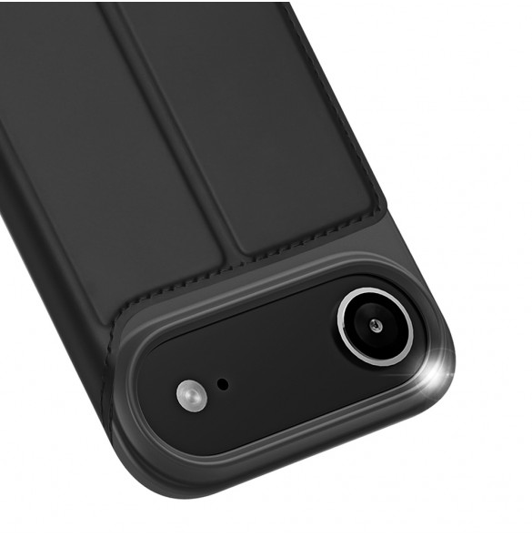 Dux Ducis Skin Pro-skal till iPhone 17 Air med fällbart skydd och kortfack – svart