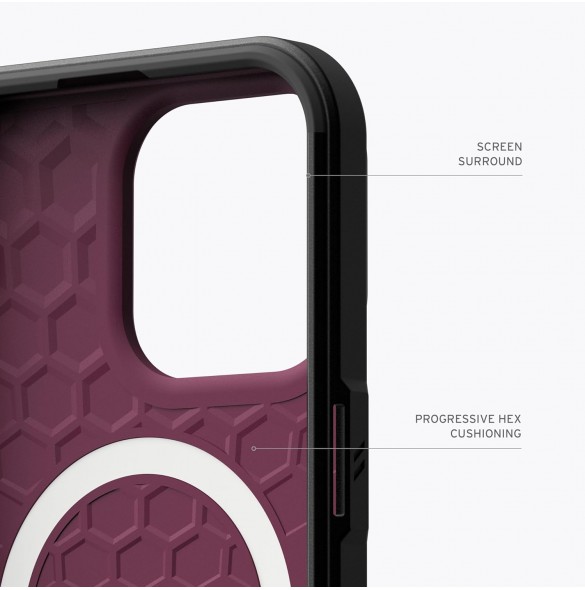 URBAN ARMOR GEAR med iPhone 15 Pro Skal Civil Bordeaux 114275119049