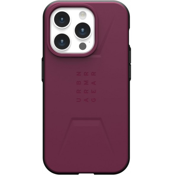 URBAN ARMOR GEAR med iPhone 15 Pro Skal Civil Bordeaux 114275119049