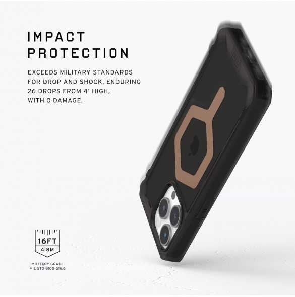 URBAN ARMOR GEAR med iPhone 15 Pro Max Plyo svart/brons 114305114085