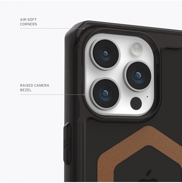 URBAN ARMOR GEAR med iPhone 15 Pro Max Plyo svart/brons 114305114085