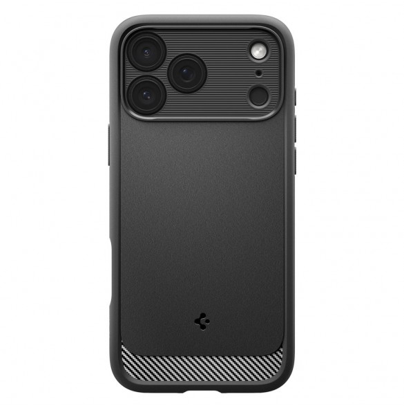 Spigen Rugged Armor Mag MagSafe-skal till iPhone 17 Pro – Mattsvart