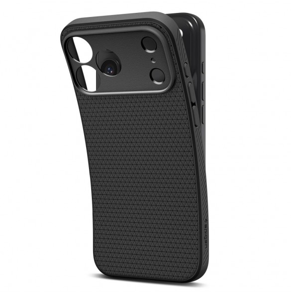 Spigen Liquid Air-skal till iPhone 17 Pro – Mattsvart