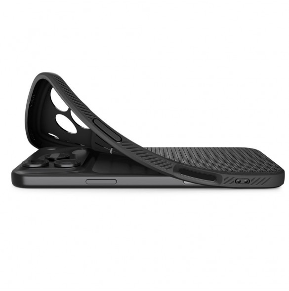 Spigen Liquid Air-skal till iPhone 17 Pro – Mattsvart