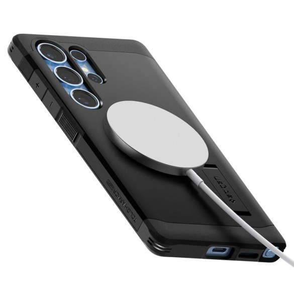 Spigen Tough Armor MagSafe-skal till Samsung Galaxy S25 Ultra - Svart