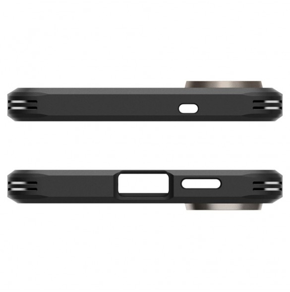 Spigen Tough Armor MagSafe-skal till Samsung Galaxy S25 Edge - Grå/Svart