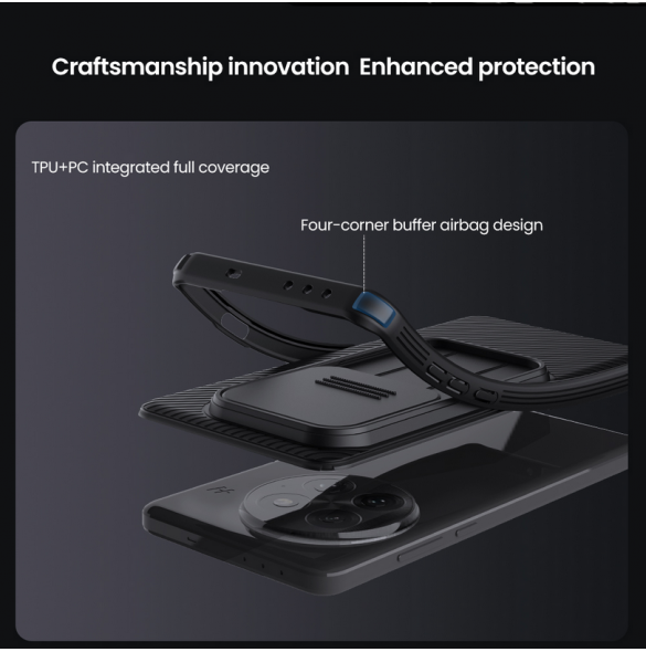 Nillkin CamShield PRO Hårt Skal till OnePlus 13 Svart