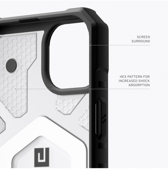 URBAN ARMOR GEAR Pathfinder-skal kompatibelt med iPhone 15 Plus - Ice (114357113131)