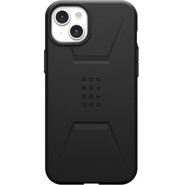 URBAN ARMOR GEAR Civilian-skal kompatibelt med iPhone 15 Plus - Svart (114306114040)
