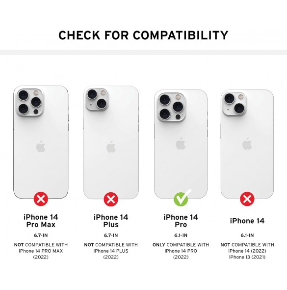 Urban Armor Gear UAG Monarch Pro Skyddsskal Kompatibelt med Apple iPhone 14 Pro - Svart