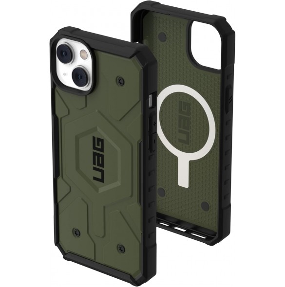 Urban Armor Gear UAG Pathfinder-skal kompatibelt med Apple iPhone 14 Plus - Olivgrön 114053117272