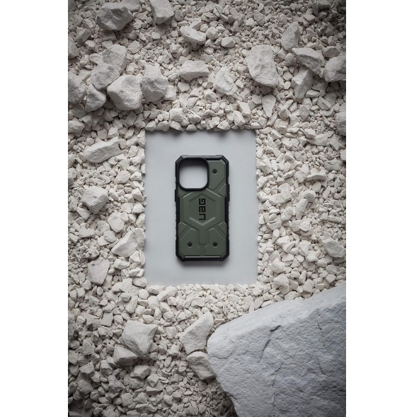 Urban Armor Gear UAG Pathfinder-skal kompatibelt med Apple iPhone 14 Plus - Olivgrön 114053117272