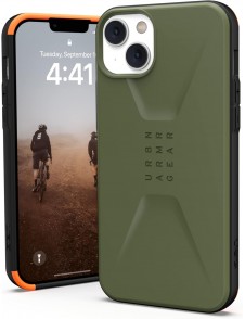 Urban Armor Gear UAG Civilian-skal kompatibelt med Apple iPhone 14 Plus - Olivgrön (114041117272)