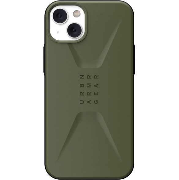 Urban Armor Gear UAG Civilian-skal kompatibelt med Apple iPhone 14 Plus - Olivgrön (114041117272)