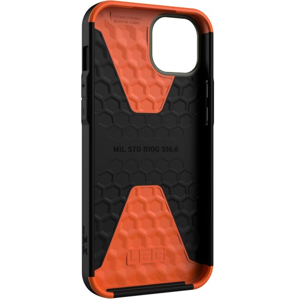 Urban Armor Gear UAG Civilian-skal kompatibelt med Apple iPhone 14 Plus - Olivgrön (114041117272)