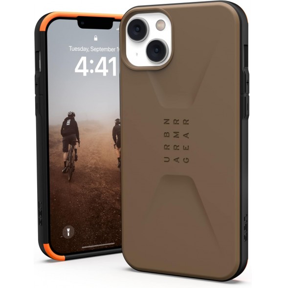 URBAN ARMOR GEAR UAG Designat för iPhone 14 Plus-skal Civil Elegant Ultratunt Slim - Dark Earth