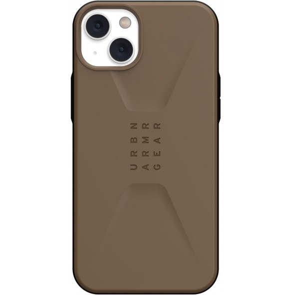 URBAN ARMOR GEAR UAG Designat för iPhone 14 Plus-skal Civil Elegant Ultratunt Slim - Dark Earth