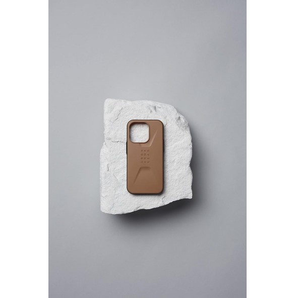 URBAN ARMOR GEAR UAG Designat för iPhone 14 Plus-skal Civil Elegant Ultratunt Slim - Dark Earth
