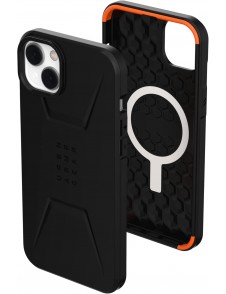 Urban Armor Gear UAG Civilian-skal kompatibelt med Apple iPhone 14 Plus - Svart (114037114040)