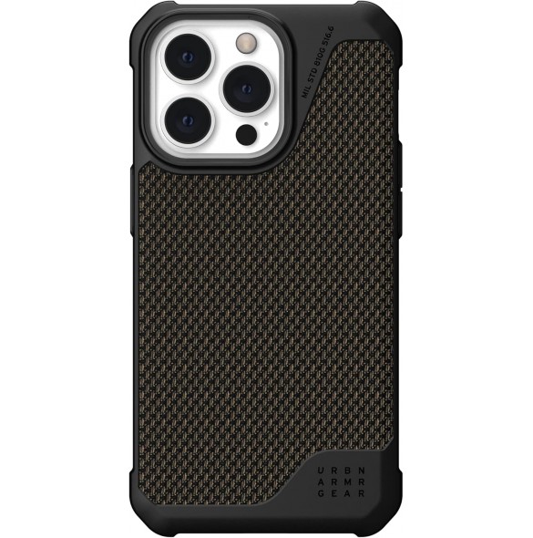 Urban Armor Gear Metropolis LT-skal kompatibelt med Apple iPhone 13 Pro - Kevlar Olive 11315O113940