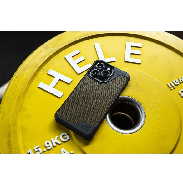 Urban Armor Gear Metropolis LT-skal kompatibelt med Apple iPhone 13 Pro - Kevlar Olive 11315O113940