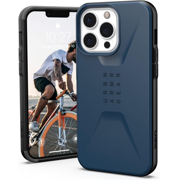 Urban Armor Gear Civilian-skal kompatibelt med Apple iPhone 13 Pro - blå (11315D115555)