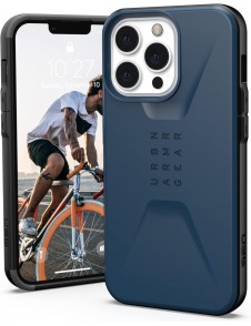 Urban Armor Gear Civilian-skal kompatibelt med Apple iPhone 13 Pro - blå (11315D115555)