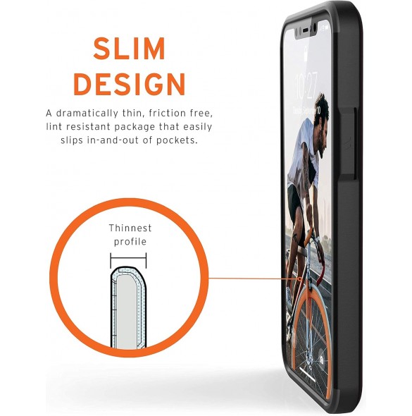Urban Armor Gear Civilian-skal till Apple iPhone 12 Pro Max– skyddande skal – lila (aubergine) 11236D114949