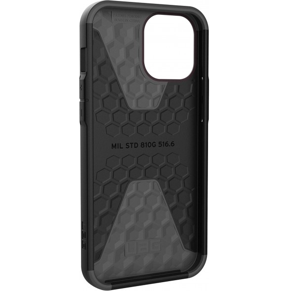 Urban Armor Gear Civilian-skal till Apple iPhone 12 Pro Max– skyddande skal – lila (aubergine) 11236D114949