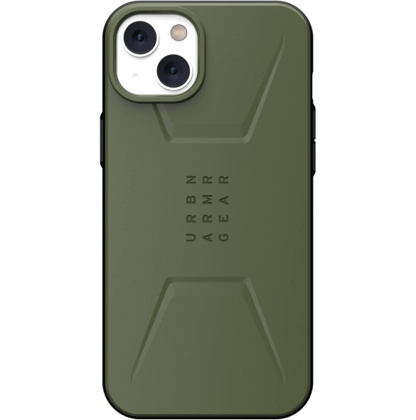 Urban Armor Gear UAG Civilian-skal kompatibelt med Apple iPhone 14 Plus - Olivgrön (114037117272)