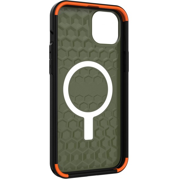 Urban Armor Gear UAG Civilian-skal kompatibelt med Apple iPhone 14 Plus - Olivgrön (114037117272)