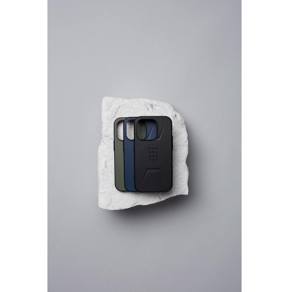Urban Armor Gear UAG Civilian-skal kompatibelt med Apple iPhone 14 Plus - Blå (114037115555)