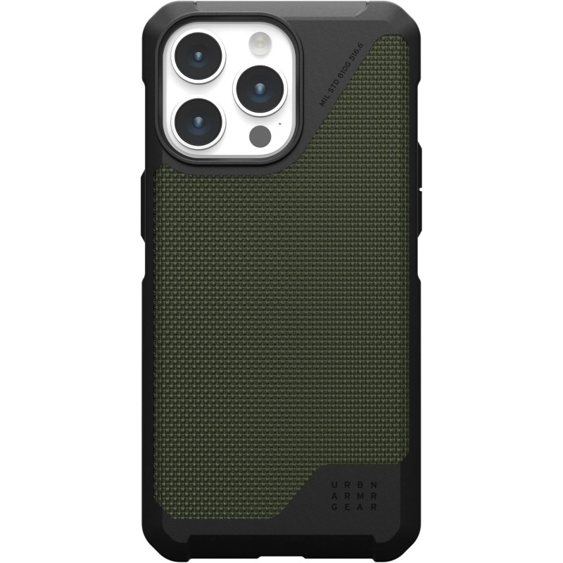 URBAN ARMOR GEAR UAG-skal kompatibelt med iPhone 15 Pro Max-skal Metropolis LT Kevlar Olive