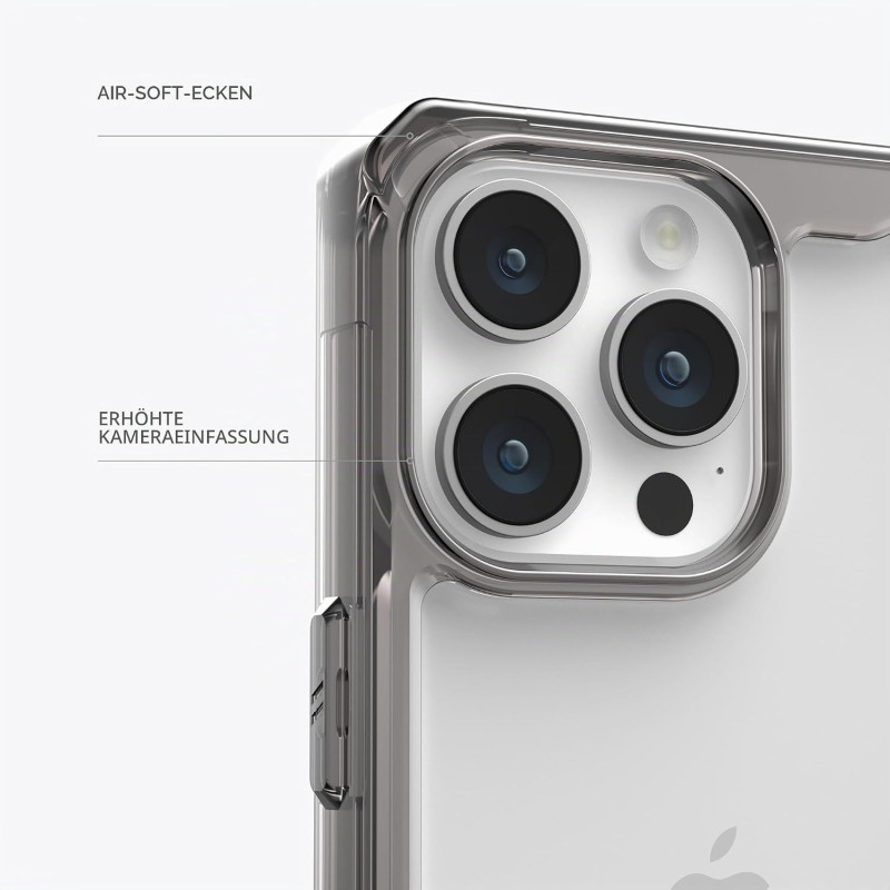 URBAN ARMOR GEAR UAG-skal kompatibelt med iPhone 15 Pro Max, Plyo Ash